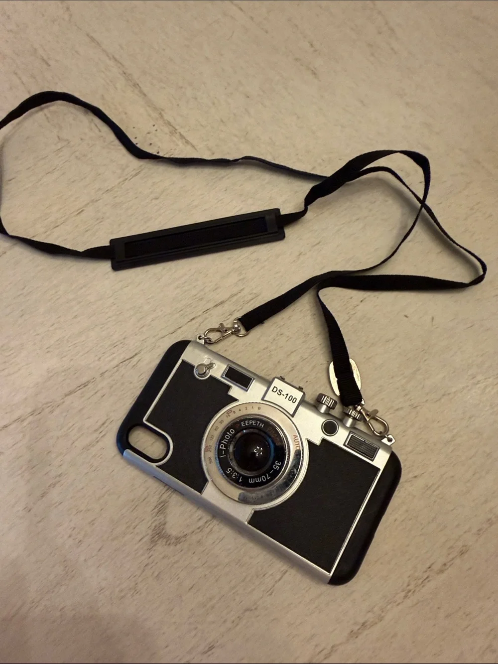 Emily in Paris Retro Camera Phone Case with Black Strap - Unbranded